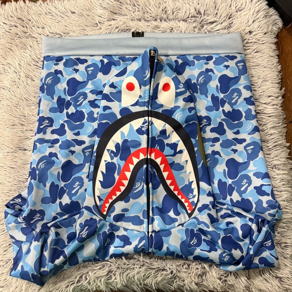 Blue Shark Camo Hoodie